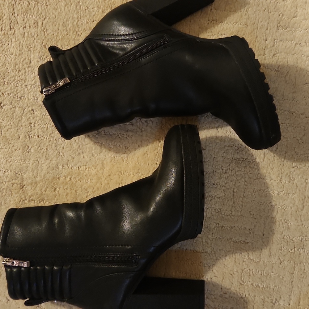 DKNY Black Heeled Ankle Boots